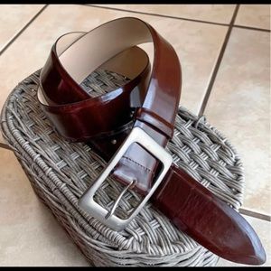 Luca Baroni brown Patent leather belt